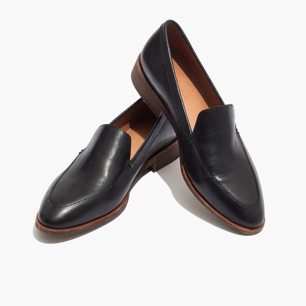 Madewell The Frances Loafer Black Leather Sz 6.5